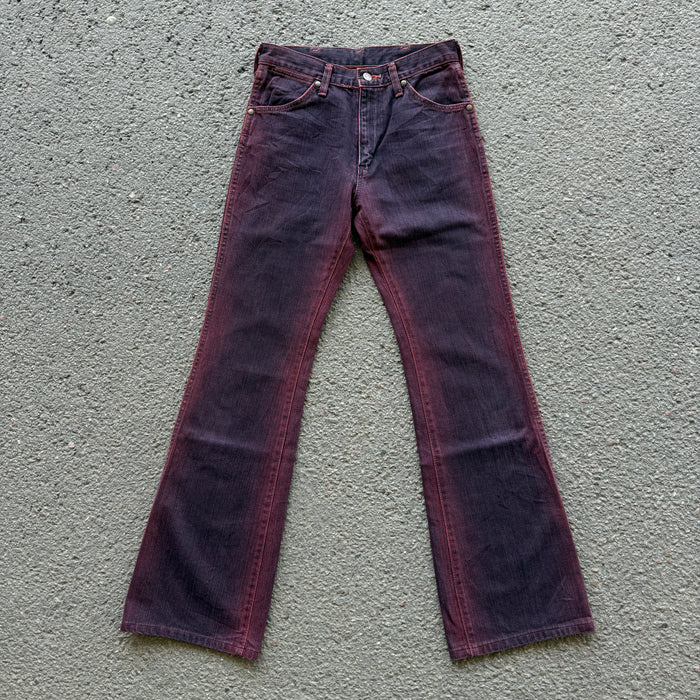 Wrangler Wine Overdyed Bootcut Jeans — photo 2