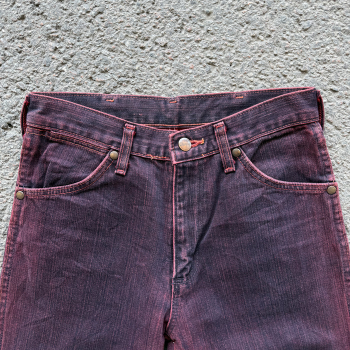 Wrangler Wine Overdyed Bootcut Jeans — photo 3