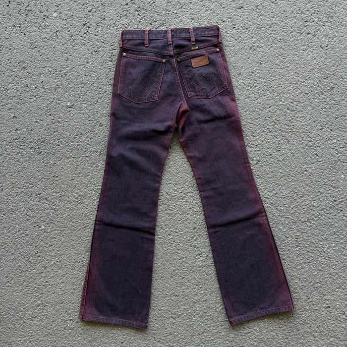 Wrangler Wine Overdyed Bootcut Jeans — photo 5