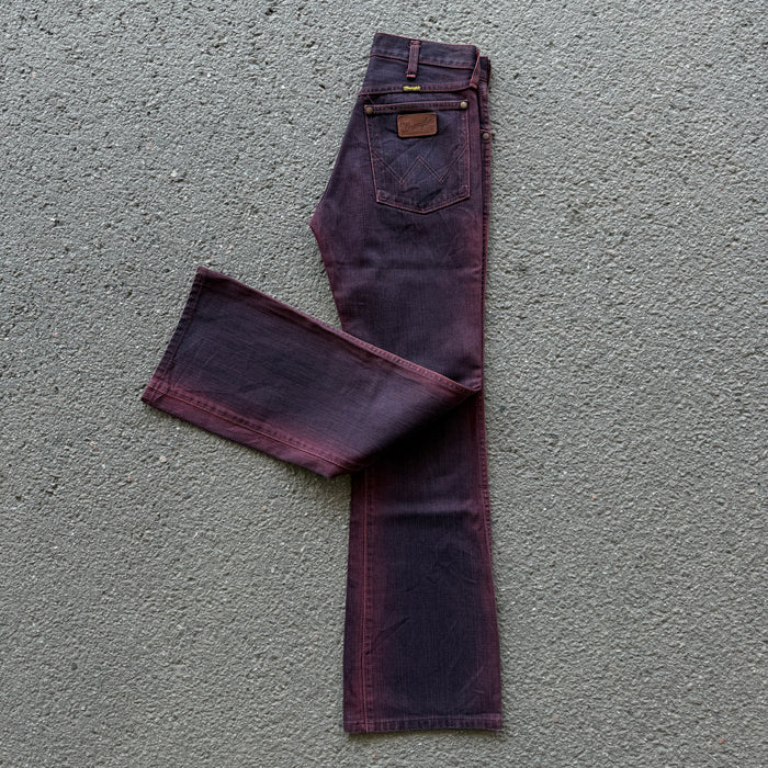 Wrangler Wine Overdyed Bootcut Jeans — photo 7