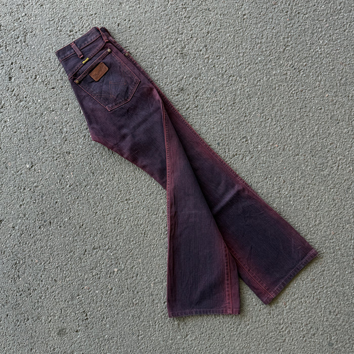 Wrangler Wine Overdyed Bootcut Jeans — photo 8