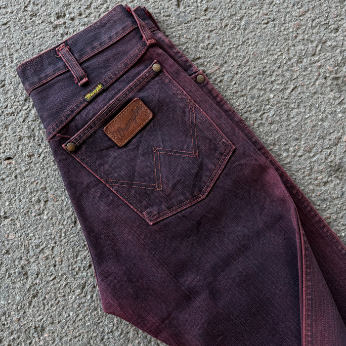 Wrangler Wine Overdyed Bootcut Jeans — photo 9