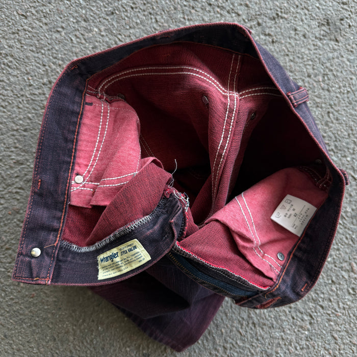 Wrangler Wine Overdyed Bootcut Jeans — photo 10