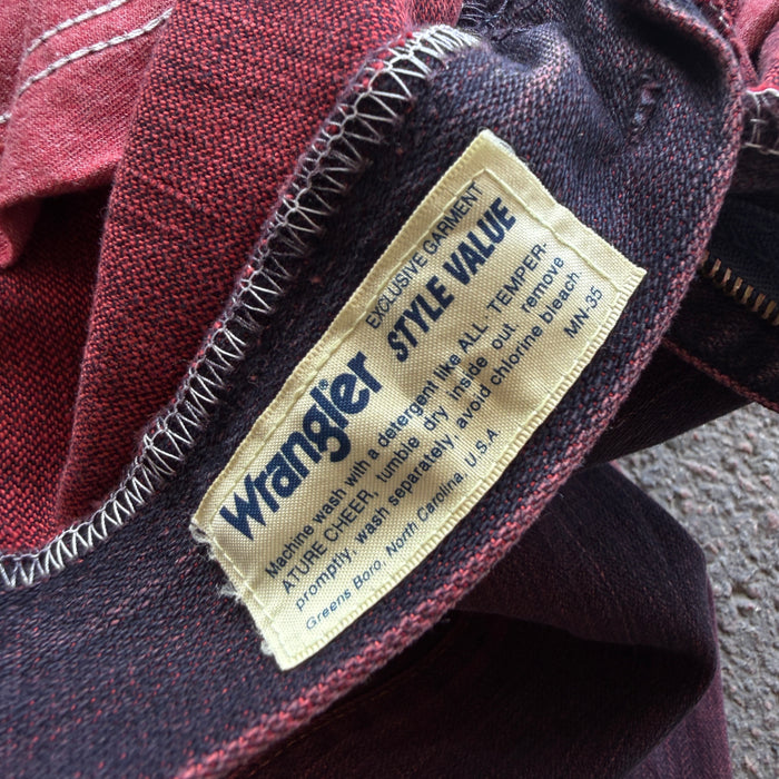 Wrangler Wine Overdyed Bootcut Jeans — photo 11