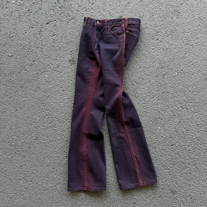 Wrangler Wine Overdyed Bootcut Jeans — photo 1