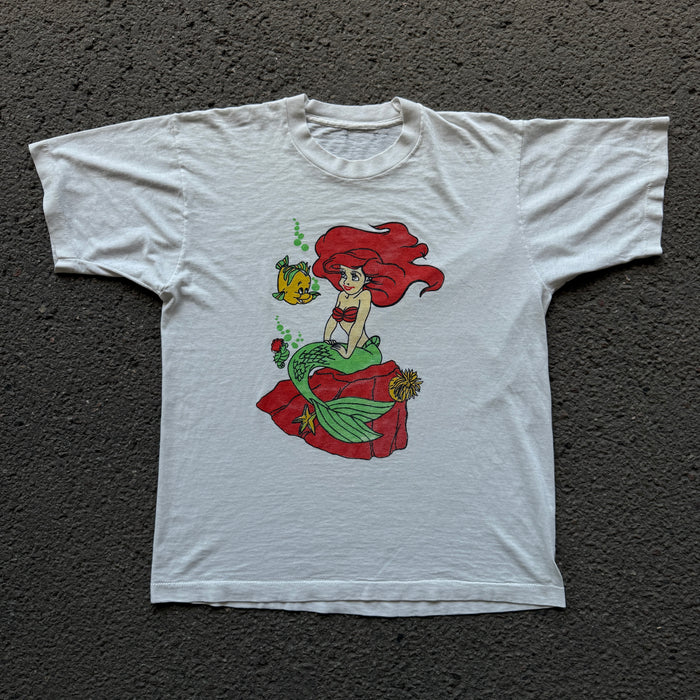 1980s Homemade Ariel Screen Print Tee — photo 1